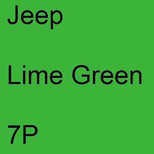 Jeep, Lime Green, 7P.